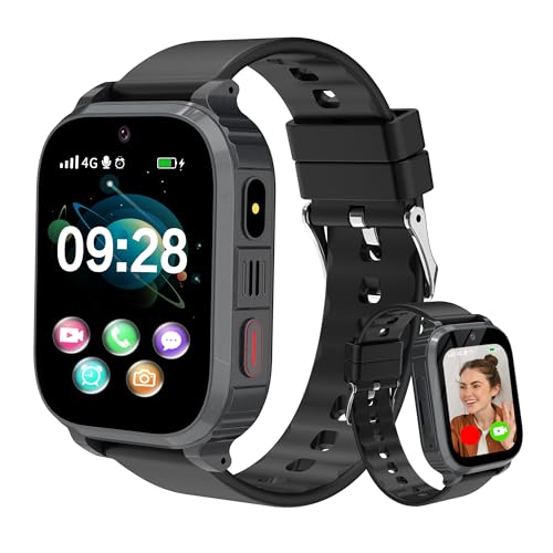 YEDASAH 4G Smartwatch Kinder mit GPS und Telefon, Videoanruf, Stoppuhr, Kamera, SOS,Kinder Smartwatch mit IP68 Wasserdicht Spiel, Taschenlampe, Taschenrechner, Wecker YEDASAH 4G Smartwatch Kinder mit GPS und Telefon, Videoanruf, Stoppuhr, Kamera, SOS,Kinder Smartwatch mit IP68 Wasserdicht Spiel, Taschenlampe, Taschenrechner, Wecker von YEDASAH