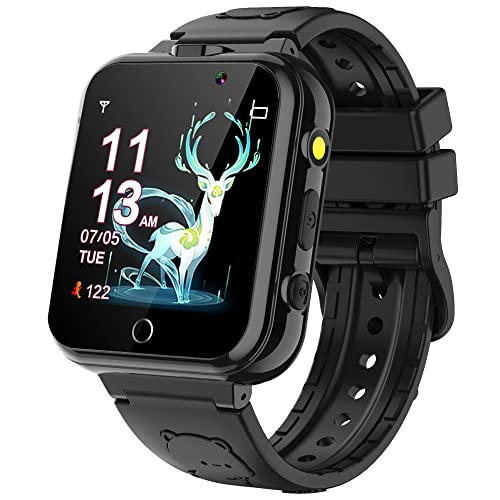 YEDASAH Smartwatch Kinder 24 Spiel Alarm Musik Player Deutsche Sprache Rechner Metallgehäuse Uhr für Kinder Jungen Mädchen 3-12 Geburtstagsgeschenke von YEDASAH