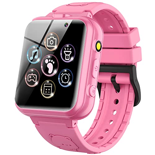 YEDASAH Smartwatch Kinder 24 Spiel Alarm Musik Player Deutsche Sprache Rechner Metallgehäuse Uhr für Kinder Jungen Mädchen 3-12 Geburtstagsgeschenke von YEDASAH