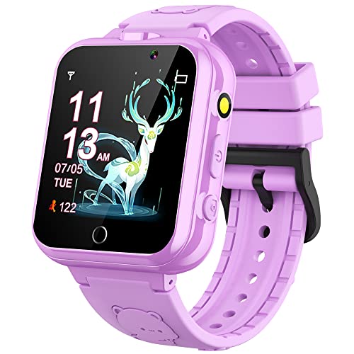 YEDASAH Smartwatch Kinder 24 Spiel Alarm Musik Player Deutsche Sprache Uhr für Kinder Jungen Mädchen 3-12 Geburtstags Geschenke von YEDASAH