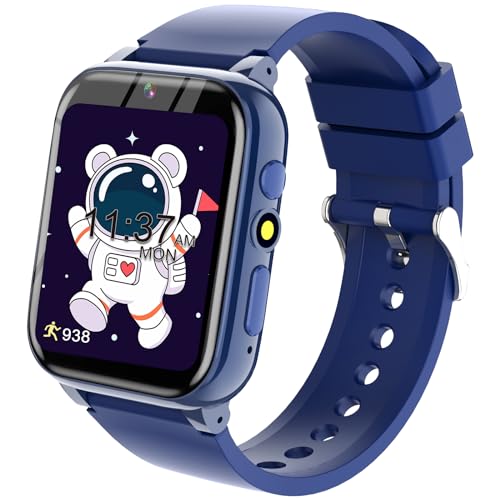 YEDASAH Smartwatch Kinder - Kinder Smartwatch Mädchen Jungen Mit Wecker 26 SpieleLernen Karte Hörbuch Kamera Video Player Musik Recorder Rechner Kalender Taschenlampe Schrittzähler von YEDASAH