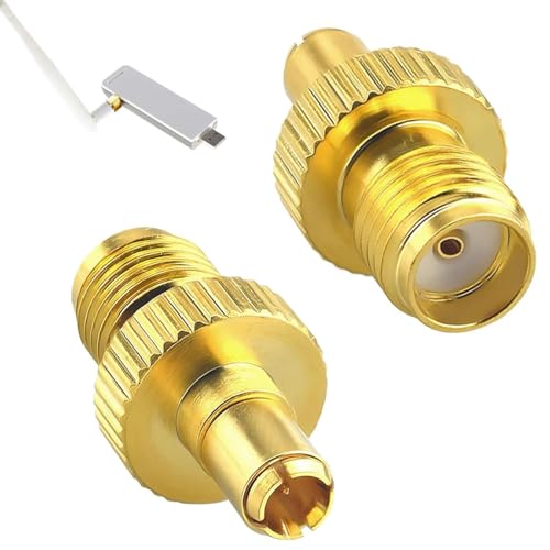 YEDJFFIYO TS9 auf SMA Adapter, TS9-Stecker auf SMA-Buchse, Antennenanschluss, RF-Koaxialstecker für 5G-Router, LTE-Modems, Huawei-Geräte, CB-Radio und Indoor-TV-Antenne, 2 Stück YEDJFFIYO TS9 auf SMA Adapter, TS9-Stecker auf SMA-Buchse, Antennenanschluss, RF-Koaxialstecker für 5G-Router, LTE-Modems, Huawei-Geräte, CB-Radio und Indoor-TV-Antenne, 2 Stück von YEDJFFIYO