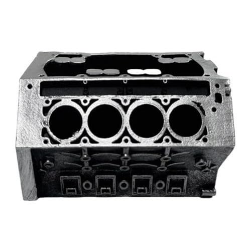 YEHEI Motorblock Visitenkartenhalter und Stiftehalter Basteln Visitenkartenhalter Organizer Display Modell Büromotor Silber von YEHEI