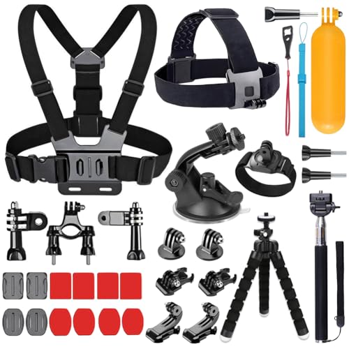 YEHOLDING 25 In 1 Zubehör Kompatibel mit GoPro, Action Cam zubehör Kompatibel mit GoPro Hero 13 12 11 10 9 8 Max 7 6 5 4 3 SJ4000 und andere Sportkameras YEHOLDING 25 In 1 Zubehör Kompatibel mit GoPro, Action Cam zubehör Kompatibel mit GoPro Hero 13 12 11 10 9 8 Max 7 6 5 4 3 SJ4000 und andere Sportkameras von YEHOLDING