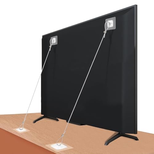 YEHOOM Verstellbare Flachbild-TV-Sicherheitsgurte, Sicherheits-Möbel-Wandanker zur Befestigung von Flachbildfernsehern, Kommoden, Bücherregalen, Schränken von YEHOOM