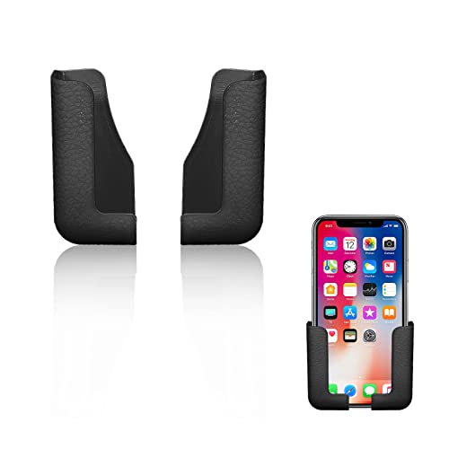 YEJAHY Multifunktionale Telefonhalterung, Selbstklebende Auto Armaturenbrett Telefonhalterung, Einstellbare Breite Auto Kleber Navigation Telefonhalterung, Geeignet für Auto Rücksitz (Schwarz) von YEJAHY