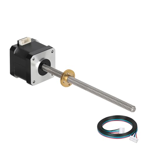 YEJMKJ 42 x 40 Nema 17 Leitspindel-Schrittmotor, 150 mm, T8, hoher Schrittwinkel, 1,8 Grad, hohes Drehmoment, 0,4 Nm, bipolare Motoren, 1,7 A, 2-Phasen-4 Blei, für 3D-Drucker, CNC-Fräsmaschine, YEJMKJ 42 x 40 Nema 17 Leitspindel-Schrittmotor, 150 mm, T8, hoher Schrittwinkel, 1,8 Grad, hohes Drehmoment, 0,4 Nm, bipolare Motoren, 1,7 A, 2-Phasen-4 Blei, für 3D-Drucker, CNC-Fräsmaschine, von YEJMKJ