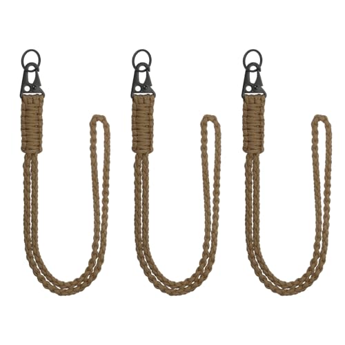 YELARXI Paracord-Schlüsselband, 550 Schlüsselanhänger, strapazierfähig, geflochtene Handgelenkschlaufe für Männer und Frauen, Outdoor-Aktivität, Überlebensschlüssel, Pfeifenschnur, Ausweis-Abzeichen YELARXI Paracord-Schlüsselband, 550 Schlüsselanhänger, strapazierfähig, geflochtene Handgelenkschlaufe für Männer und Frauen, Outdoor-Aktivität, Überlebensschlüssel, Pfeifenschnur, Ausweis-Abzeichen von YELARXI