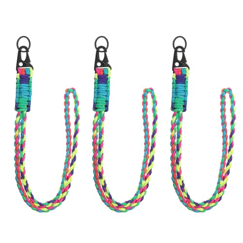 YELARXI Paracord-Schlüsselband, 550 Schlüsselanhänger, strapazierfähig, geflochtene Handgelenkschlaufe für Männer und Frauen, Outdoor-Aktivität, Überlebensschlüssel, Pfeifenschnur, Ausweis-Abzeichen YELARXI Paracord-Schlüsselband, 550 Schlüsselanhänger, strapazierfähig, geflochtene Handgelenkschlaufe für Männer und Frauen, Outdoor-Aktivität, Überlebensschlüssel, Pfeifenschnur, Ausweis-Abzeichen von YELARXI