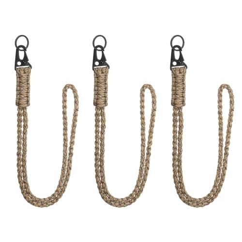 YELARXI Paracord-Schlüsselband, 550 Schlüsselanhänger, strapazierfähig, geflochtene Handgelenkschlaufe für Männer und Frauen, Outdoor-Aktivitäten, Überlebensschlüssel, Pfeife, Seil, Ausweis-Abzeichen YELARXI Paracord-Schlüsselband, 550 Schlüsselanhänger, strapazierfähig, geflochtene Handgelenkschlaufe für Männer und Frauen, Outdoor-Aktivitäten, Überlebensschlüssel, Pfeife, Seil, Ausweis-Abzeichen von YELARXI