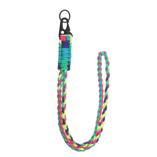 YELARXI Paracord-Schlüsselband, 550 Schlüsselanhänger, strapazierfähig, geflochtene Handgelenkschlaufe für Männer und Frauen, Outdoor-Aktivitäten, Überlebensschlüssel, Pfeife, Seil, Ausweis-Abzeichen YELARXI Paracord-Schlüsselband, 550 Schlüsselanhänger, strapazierfähig, geflochtene Handgelenkschlaufe für Männer und Frauen, Outdoor-Aktivitäten, Überlebensschlüssel, Pfeife, Seil, Ausweis-Abzeichen von YELARXI