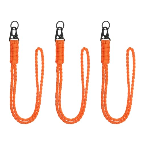 YELARXI Paracord-Schlüsselband, 550 Schlüsselanhänger, strapazierfähig, geflochtene Handgelenkschlaufe für Männer und Frauen, Outdoor-Aktivitäten, Überlebensschlüssel, Pfeifenschnur, Ausweis-Abzeichen YELARXI Paracord-Schlüsselband, 550 Schlüsselanhänger, strapazierfähig, geflochtene Handgelenkschlaufe für Männer und Frauen, Outdoor-Aktivitäten, Überlebensschlüssel, Pfeifenschnur, Ausweis-Abzeichen von YELARXI