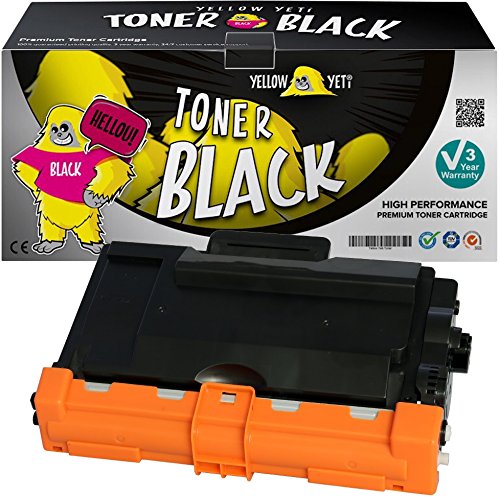 YELLOW YETI TN3480 (8.000 Seiten) Premium Toner kompatibel für Brother HL-L5000D HL-L5100DN HL-L5200DW HL-L6300DW HL-L6400DW DCP-L5500DN MFC-L5700DN MFC-L5750DW MFC-L6800DW [3 Jahre Garantie] von YELLOW YETI