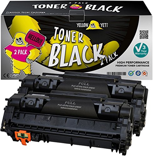 Yellow Yeti Q5949A 49A 2 Premium Toner kompatibel für LaserJet 1160 1160Le 1320 1320n 1320nw 1320tn 3390 MFP 3392 MFP i-SENSYS LBP-3300 LBP-3360 [3 Jahre Garantie] von YELLOW YETI