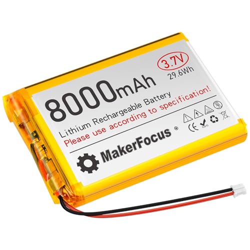 YELUFT 1 Stück 3,7V 8000mAh Lithium-Polymer-Akku mit Integrierter Schutzplatine und PH2.0-Stecker Kompatibel mit WisBlock Meshtastic, Raspberry Pi USV(Umgekehrte Polarität) von YELUFT