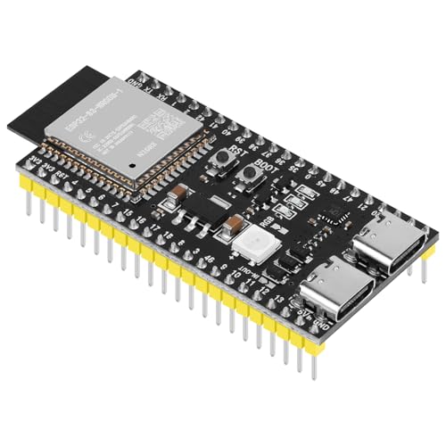 YELUFT 1 Stück ESP32-S3-DevKitC-1-N16R8 Entwicklungsboard Integriertes 2,4-GHz-WLAN Bluetooth 5.0 ESP32-S3-WROOM-1 Mikrocontroller Prozessor Dual-Typ-C-Schnittstelle für Arduino YELUFT 1 Stück ESP32-S3-DevKitC-1-N16R8 Entwicklungsboard Integriertes 2,4-GHz-WLAN Bluetooth 5.0 ESP32-S3-WROOM-1 Mikrocontroller Prozessor Dual-Typ-C-Schnittstelle für Arduino von YELUFT