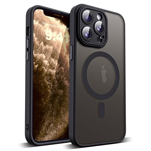 YEMORAN Kompatibel mit iPhone 11 Pro Hülle mit integriertem Kameraobjektivschutz, lichtdurchlässig, magnetisch, 11 Pro Handyhülle 14,7 cm (5,8 Zoll), kompatibel mit Mag-Safe, tolles Griffgefühl von YEMORAN