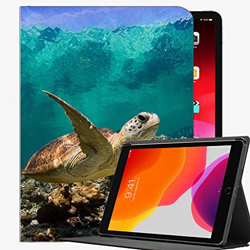 Case Fit New iPad 8. Generation 10.2 "2020 / iPad 7. Gen 2019, Turtle Ocean Water Macro Case Slim Shell Cover für iPad 10,2 Zoll von YENDOSTEEN