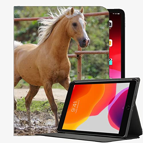 Case für iPad Pro 9,7 Zoll, Pferdesprungfarbe Junger Fall Slim Shell Cover für iPad Pro 9.7 von YENDOSTEEN