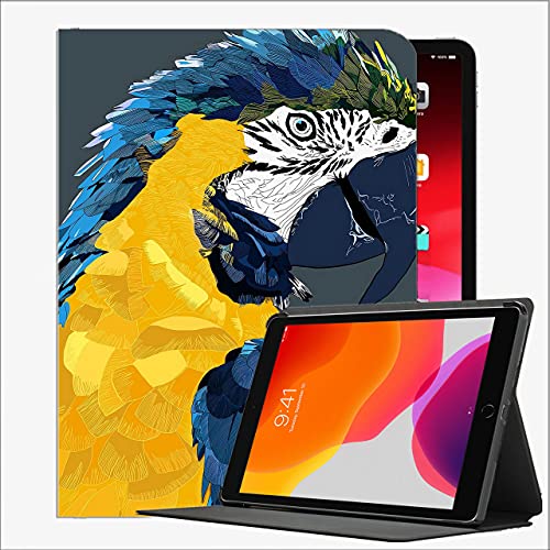 Fall für iPad (9.7-Zoll, 2018/2017 Modell, 6./5er Generation), Papagei-Macaw-Kunst-Vogel # 9 Fall Slim Shell Cover für iPad 9,7 Zoll von YENDOSTEEN