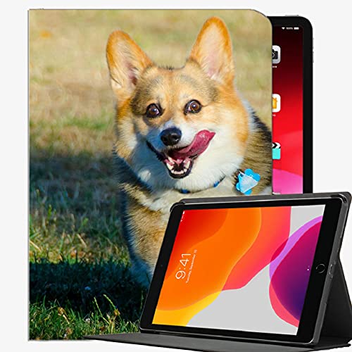 Fall für iPad (9.7-Zoll, 2018/2017 Modell, 6./5er Generation), Walisischer Corgi-Hund Run Case Slim Shell Cover für iPad 9,7 Zoll von YENDOSTEEN