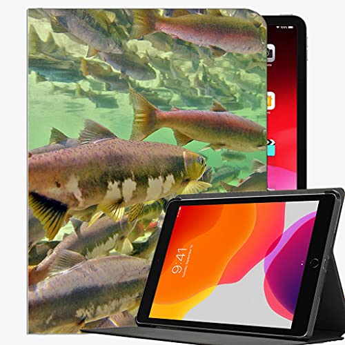 Hülle für neues iPad 10.2 2020/2019 - iPad 8./ 7. Generation Fallabdeckung, Fisch Viele Unterwasser-Seekoffer Slim Shell Cover für iPad 10,2 Zoll von YENDOSTEEN