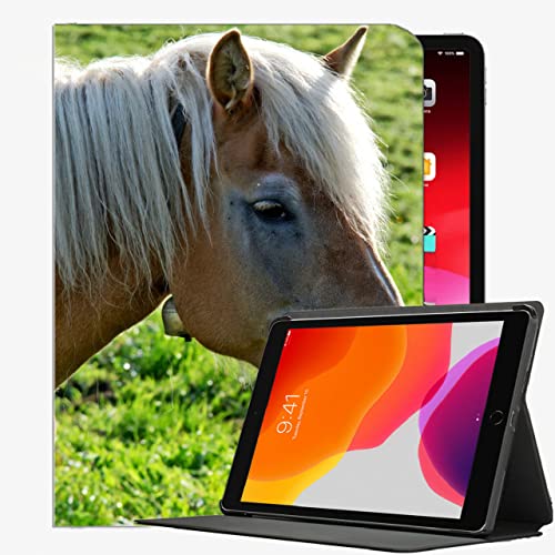 Smart Case für iPad Air 1st Edition Fallabdeckung, Pferdekopf Mähne Gras Fall Slim Shell Cover für iPad Air 9,7 Zoll von YENDOSTEEN