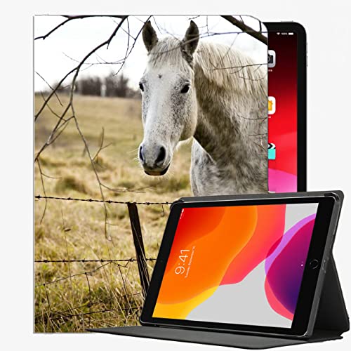Smart-Fall für das iPad Air 2, Pferd Gras Zaun Baum Case Slim Shell-Abdeckung für ipad Air2 9,7 Zoll von YENDOSTEEN