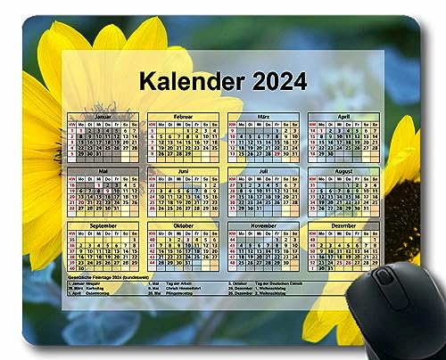 YENDOSTEEN 2024 Kalender Mauspad mit Rutschfester Gummiunterseite,Pferdehimmel-Gesichtslicht Ultraglatte Mauspads für Kabellose Maus,Laptop,Computer,PC-Büro,Zuhause von YENDOSTEEN