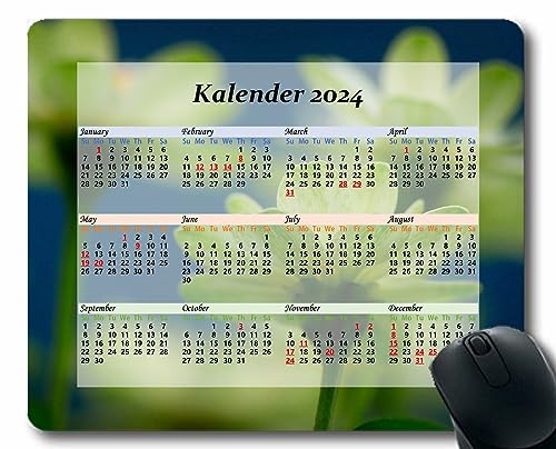 YENDOSTEEN 2024 Kalender Mauspad mit Rutschfester Gummiunterseite,Spots Blendung Lichtfarbe Mauspads für Computer,Laptop,PC,Büro & Zuhause Kalender 236 von YENDOSTEEN