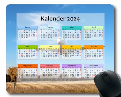 YENDOSTEEN Kalender 2024 Jahr Mauspad Gaming großes Mauspad,Lichtblendung verschmiert hell Ultraglatte Mauspads für Kabellose Maus,Laptop,Computer,PC-Büro,Zuhause von YENDOSTEEN