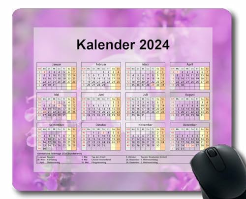 YENDOSTEEN Kalender 2024 Jahr Mauspad Gaming großes Mauspad,Unterwasserwelt-Ozeankorallen Mauspads für Computer,Laptop,PC,Büro & Zuhause von YENDOSTEEN