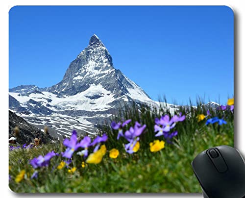 YENDOSTEEN einzigartiger maßgeschneiderter Maus -Pad Mousepad, Schweiz Matterhorn Alpen Office Maus -Pad 260x210x3 mm von YENDOSTEEN