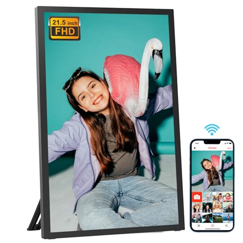 Digitaler Bilderrahmen 21,5 Zoll WLAN 64 GB Speicher Digitaler Bilderrahmen FHD IPS Touchscreen Automatisch drehen An der Wand montierbar Teilen Sie Fotos/Videos sofort über die Frameo App Digitaler Bilderrahmen 21,5 Zoll WLAN 64 GB Speicher Digitaler Bilderrahmen FHD IPS Touchscreen Automatisch drehen An der Wand montierbar Teilen Sie Fotos/Videos sofort über die Frameo App von YENOCK