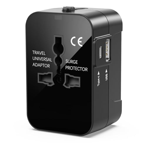Reiseadapter Weltweit, Reisestecker Adapter Weltweit, Steckdosenadapter Weltweit Internationaler Stecker Adapter mit USB & USB C, Universal Reiseadapter Travel Adapter für USA UK AUS EU England Canada Reiseadapter Weltweit, Reisestecker Adapter Weltweit, Steckdosenadapter Weltweit Internationaler Stecker Adapter mit USB & USB C, Universal Reiseadapter Travel Adapter für USA UK AUS EU England Canada von YEONPHOM