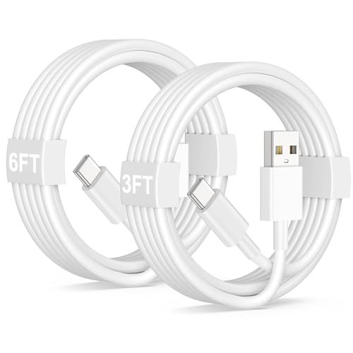 USB C Kabel für iPhone 16 15 Carplay Ladekabel, 1M+2M USB A auf USB C Kabel für iPhone 16 15 Pro Max,16 15 Plus, iPad Pro Air, iPad 10th Gen, iPad Air 5th Gen,Samsung S24 S23,Typ C Android Auto Kabel von YEONPHOM