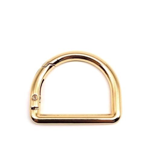 D-förmiger Federring for Öffnen von Ledertaschen, Handtaschengurten, Schnalle for Verbinden von Schlüsselanhängern, Anhängern, Hundeketten, Schnappverschluss, Karabiner(Light golden,Inner wide 22mm) D-förmiger Federring for Öffnen von Ledertaschen, Handtaschengurten, Schnalle for Verbinden von Schlüsselanhängern, Anhängern, Hundeketten, Schnappverschluss, Karabiner(Light golden,Inner wide 22mm) von YEPENG