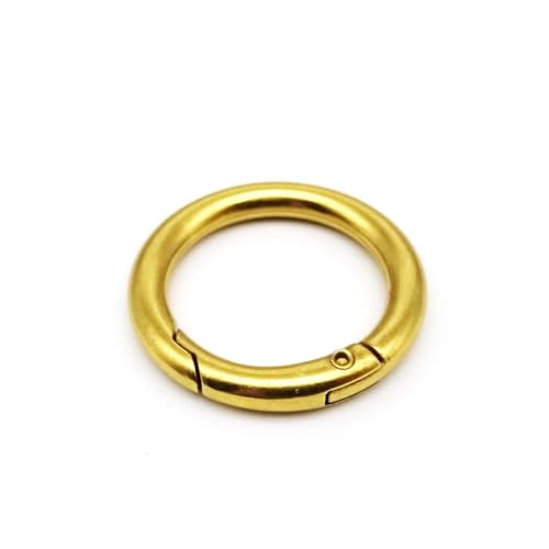 Metall-Federtor-O-Ring, zu öffnen, for Ledertasche, Handtasche, Gürtelschnalle, Schlüsselanhänger, Gepäckanhänger, Hundekette, Schnappverschluss, Clip, Haken(Antique gold,Inner diameter 25mm) von YEPENG