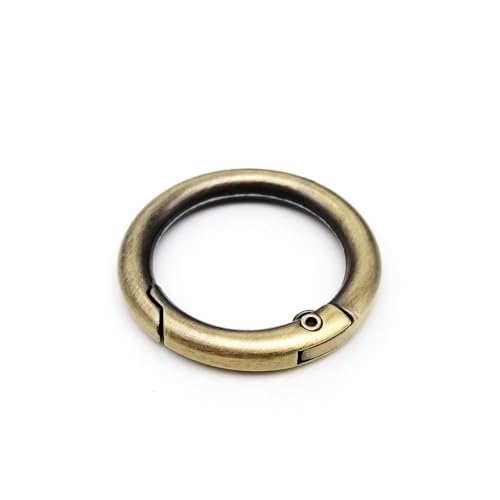 Metall-Federtor-O-Ring, zu öffnen, for Ledertasche, Handtasche, Gürtelschnalle, Schlüsselanhänger, Gepäckanhänger, Hundekette, Schnappverschluss, Clip, Haken(Brush antique brass,Inner diameter 20mm) Metall-Federtor-O-Ring, zu öffnen, for Ledertasche, Handtasche, Gürtelschnalle, Schlüsselanhänger, Gepäckanhänger, Hundekette, Schnappverschluss, Clip, Haken(Brush antique brass,Inner diameter 20mm) von YEPENG
