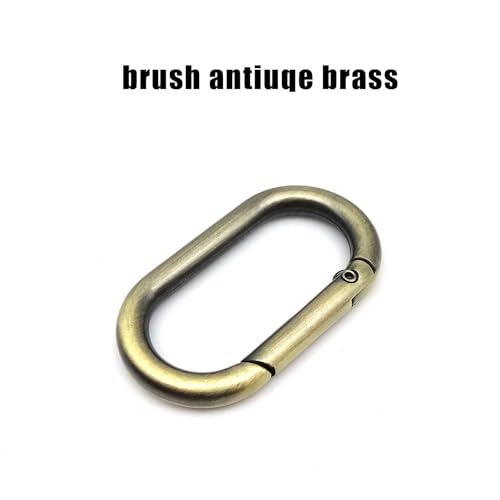 Ovaler Feder-O-Ring, zu öffnen, Ledertasche, Handtaschengurt, Schnalle, Schlüsselanhänger, Anhänger, Schlüsselanhänger, Hundekette, Schnappverschluss, Clip, Karabiner(Brush antique brass,Inner wide 29 Ovaler Feder-O-Ring, zu öffnen, Ledertasche, Handtaschengurt, Schnalle, Schlüsselanhänger, Anhänger, Schlüsselanhänger, Hundekette, Schnappverschluss, Clip, Karabiner(Brush antique brass,Inner wide 29 von YEPENG