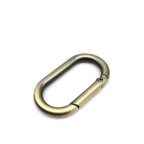 Ovaler Feder-O-Ring, zu öffnen, Ledertasche, Handtaschengurt, Schnalle, Schlüsselanhänger, Anhänger, Schlüsselanhänger, Hundekette, Schnappverschluss, Clip, Karabiner(Brush antique brass,Inner wide 40 Ovaler Feder-O-Ring, zu öffnen, Ledertasche, Handtaschengurt, Schnalle, Schlüsselanhänger, Anhänger, Schlüsselanhänger, Hundekette, Schnappverschluss, Clip, Karabiner(Brush antique brass,Inner wide 40 von YEPENG