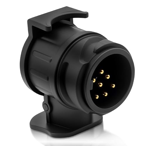 YESLUSY Adapter 13 auf 7-polig, 12 V Adapter für Anhängersteckdose von 13 auf 7 Pins, wasserdicht, für Auto, RV, Anhängerkupplung, Fahrradträger YESLUSY Adapter 13 auf 7-polig, 12 V Adapter für Anhängersteckdose von 13 auf 7 Pins, wasserdicht, für Auto, RV, Anhängerkupplung, Fahrradträger von YESLUSY
