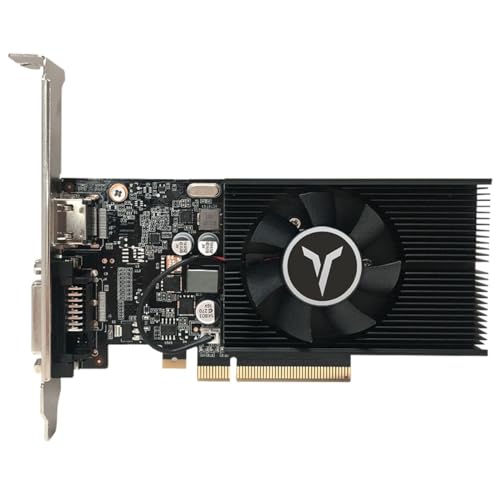 YESTON GeForce GT 1030 4GD4 64bit Grafikkarte PCIE 3.0 GDDR4 Grafikkarte für PC (Single Fan 1), GT1030-4GD4 von YESTON
