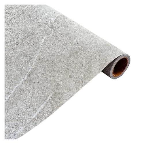 Linoleum Boden,Vinylboden Selbstklebend 40CM Verdicken Holzmaserung Boden Aufkleber Industrie Zement PVC Vinyl Boden Aufkleber Selbst-adhesive Wasserdichte Fliesen Aufkleber Wohnkultur(40cm A) von YETGFBH