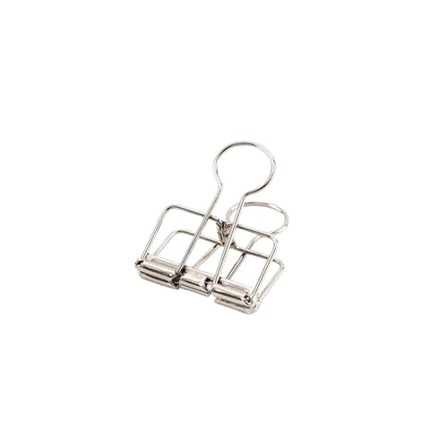 Binder-Clips in 3 Größen, Gold, Silber, Rosa, Grün, Lila, groß, mittel, klein, Büro, Arbeitszimmer, Binder-Clips (Silber M) von YETONADO