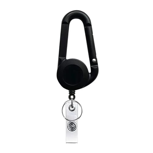 Einziehbarer Metalldraht, Schlüsselanhänger, Zugabzeichenrolle, Ausweishalter, Schlüsselband, Namensschild, Karte, Ausweishalter, Rollen, Rückstoßkette, Clips, Outdoor-Schlüsselanhänger (F) von YETONADO