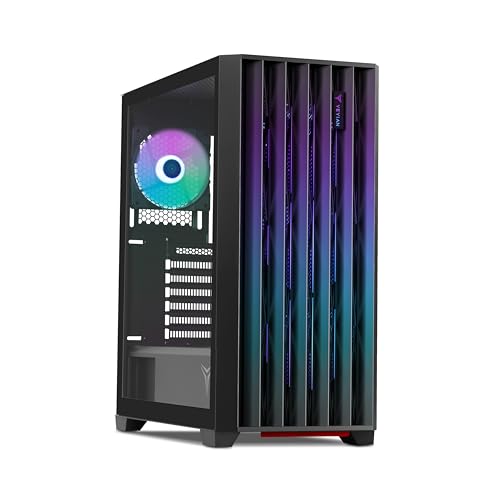 Yeyian Gaming Mid-Tower Phoenix PC-Gehäuse mit gehärtetem Glas – Artikelnummer: YCM-APPHO-01 von YEYIAN