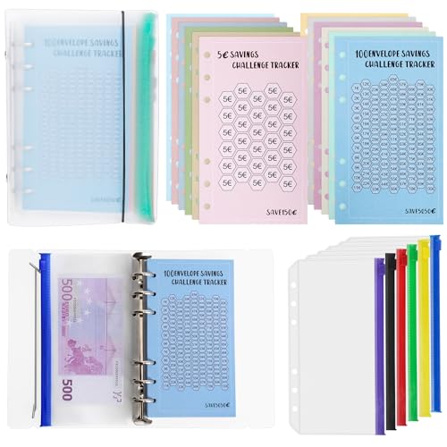 YEYIT Budget Planner Deutsch A6 Ordner a6 12 Stück Budget Binder mit Umschlägen Reißverschluss,Organizer Ringbuch A6 Binder Ringbuchordner 6 Loch für Bargeld Karten Speicher Geld Organizer YEYIT Budget Planner Deutsch A6 Ordner a6 12 Stück Budget Binder mit Umschlägen Reißverschluss,Organizer Ringbuch A6 Binder Ringbuchordner 6 Loch für Bargeld Karten Speicher Geld Organizer von YEYIT