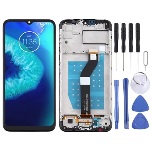 Handy Reparaturteile TFT LCD -Bildschirm für Motorola Moto G8 Power Lite Digitizer Vollbaugruppe mit Rahmen (schwarz) von YEYOUCAI