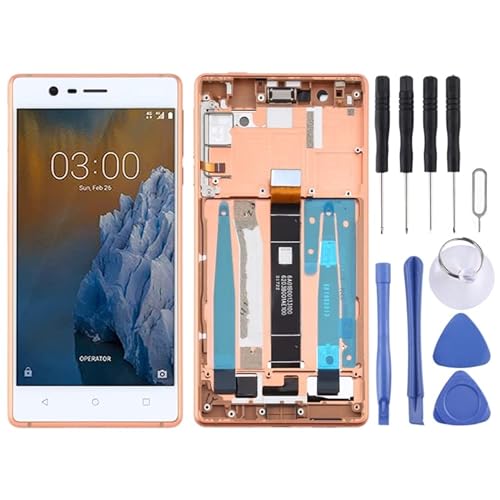 TFT LCD-Bildschirm für Nokia 3 TA-1032 Digitalisierer Vollbaugruppe mit Rahmen- und Seitentasten von YEYOUCAI